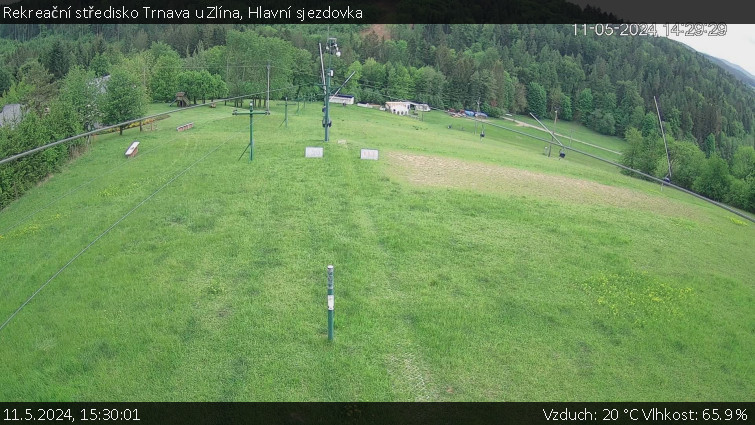 Rekreační středisko Trnava u Zlína - Hlavní sjezdovka - 11.5.2024 v 15:30