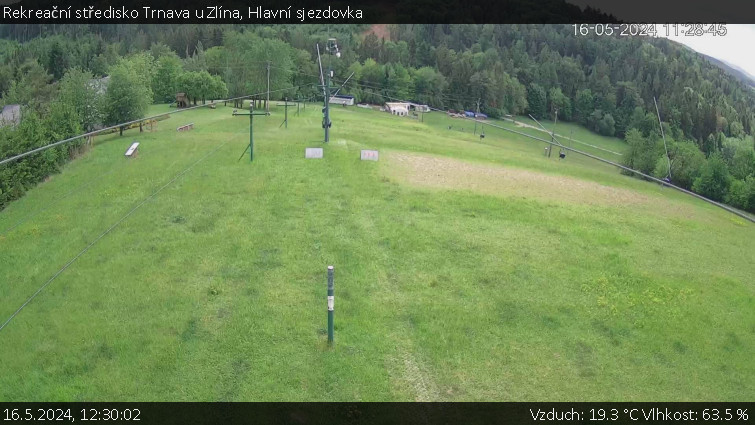 Rekreační středisko Trnava u Zlína - Hlavní sjezdovka - 16.5.2024 v 12:30