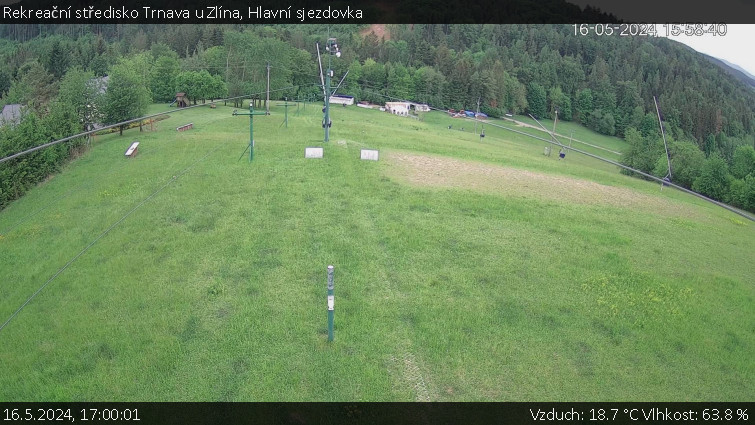 Rekreační středisko Trnava u Zlína - Hlavní sjezdovka - 16.5.2024 v 17:00