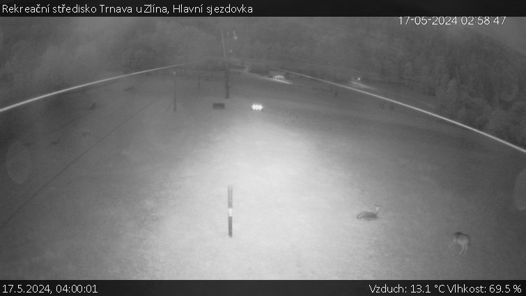 Rekreační středisko Trnava u Zlína - Hlavní sjezdovka - 17.5.2024 v 04:00
