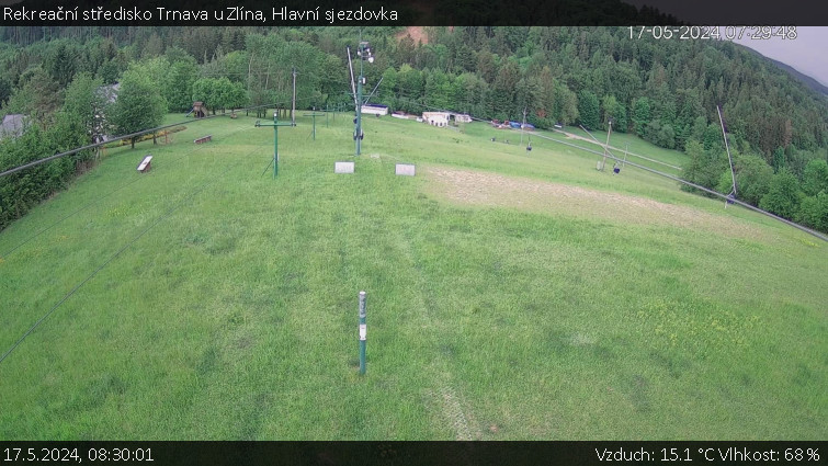 Rekreační středisko Trnava u Zlína - Hlavní sjezdovka - 17.5.2024 v 08:30