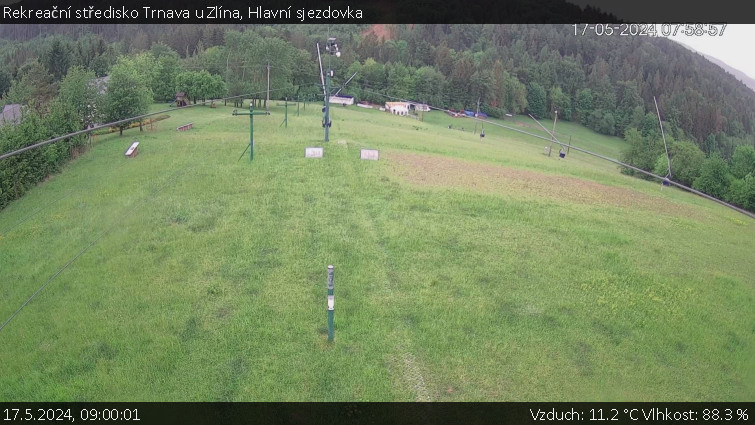 Rekreační středisko Trnava u Zlína - Hlavní sjezdovka - 17.5.2024 v 09:00