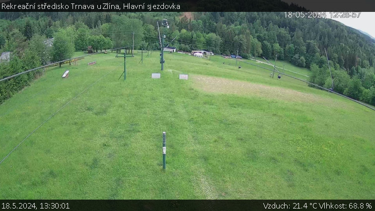 Rekreační středisko Trnava u Zlína - Hlavní sjezdovka - 18.5.2024 v 13:30