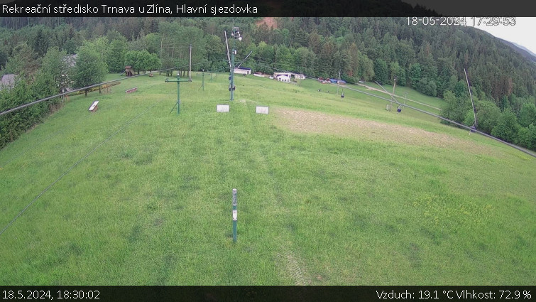 Rekreační středisko Trnava u Zlína - Hlavní sjezdovka - 18.5.2024 v 18:30