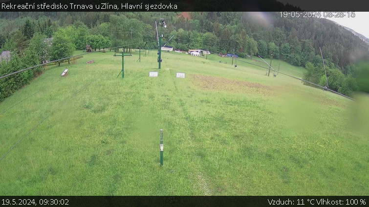 Rekreační středisko Trnava u Zlína - Hlavní sjezdovka - 19.5.2024 v 09:30