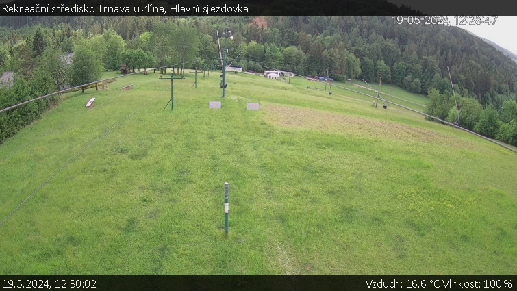 Rekreační středisko Trnava u Zlína - Hlavní sjezdovka - 19.5.2024 v 12:30