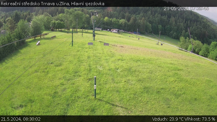 Rekreační středisko Trnava u Zlína - Hlavní sjezdovka - 21.5.2024 v 08:30