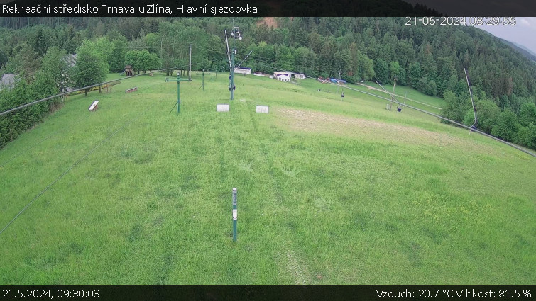 Rekreační středisko Trnava u Zlína - Hlavní sjezdovka - 21.5.2024 v 09:30