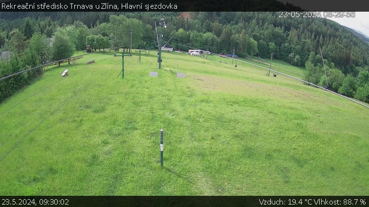 Rekreační středisko Trnava u Zlína - Hlavní sjezdovka - 23.5.2024 v 09:30