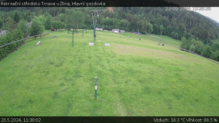 Rekreační středisko Trnava u Zlína - Hlavní sjezdovka - 23.5.2024 v 11:30