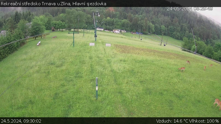 Rekreační středisko Trnava u Zlína - Hlavní sjezdovka - 24.5.2024 v 09:30
