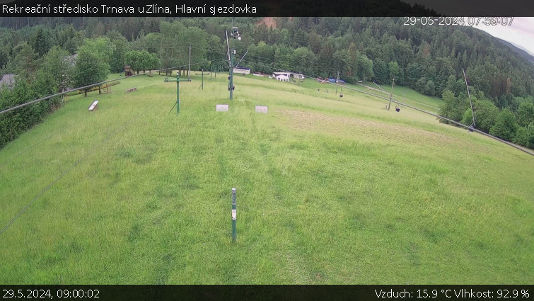 Rekreační středisko Trnava u Zlína - Hlavní sjezdovka - 29.5.2024 v 09:00