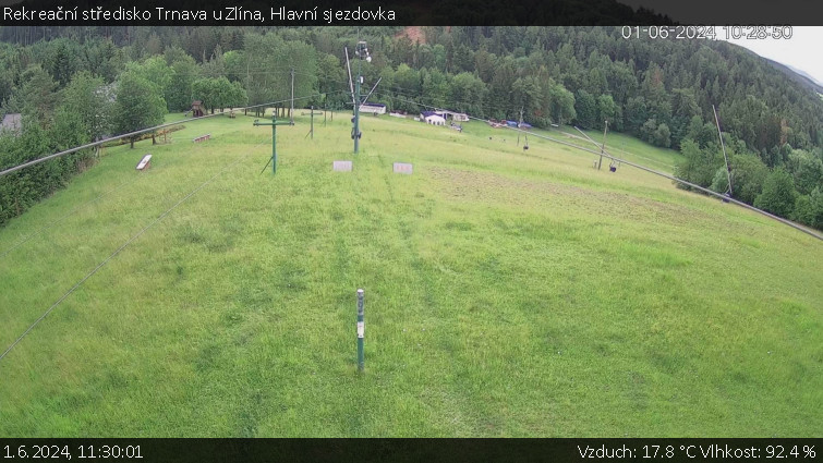 Rekreační středisko Trnava u Zlína - Hlavní sjezdovka - 1.6.2024 v 11:30