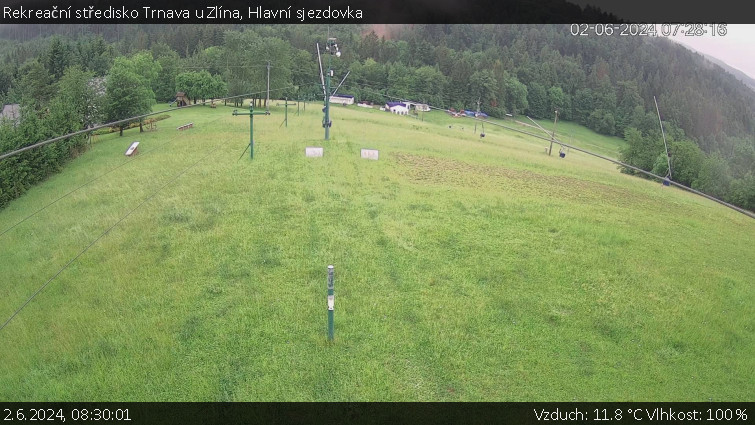 Rekreační středisko Trnava u Zlína - Hlavní sjezdovka - 2.6.2024 v 08:30
