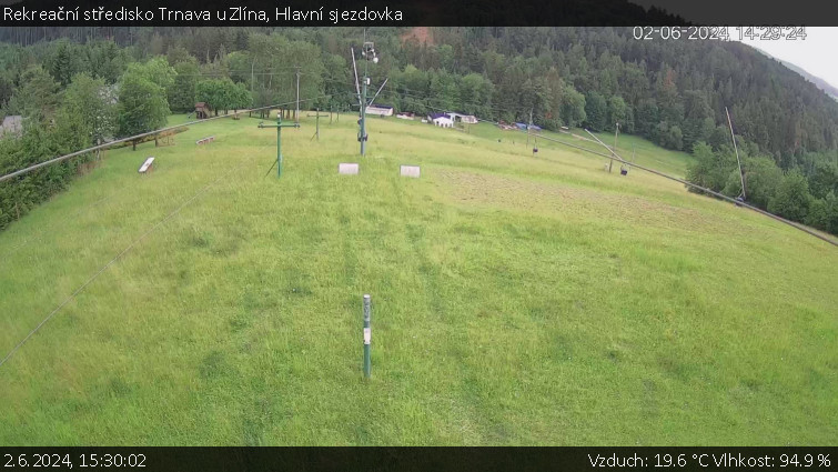 Rekreační středisko Trnava u Zlína - Hlavní sjezdovka - 2.6.2024 v 15:30