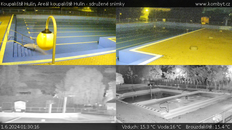 Koupaliště Hulín - Areál koupaliště Hulín - sdružené snímky - 1.6.2024 v 01:30