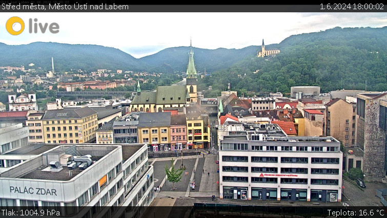 Město Ústí nad Labem - Střed města - 1.6.2024 v 18:00