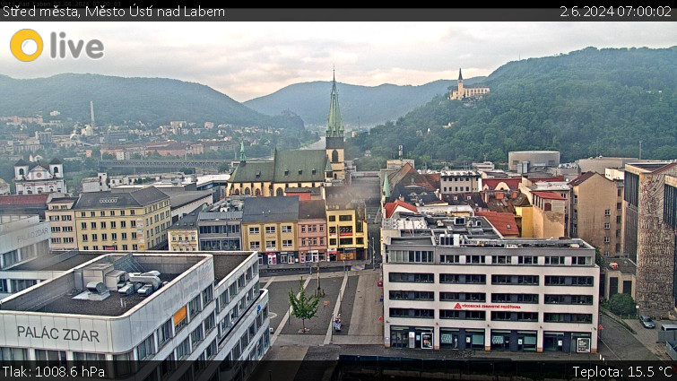 Město Ústí nad Labem - Střed města - 2.6.2024 v 07:00