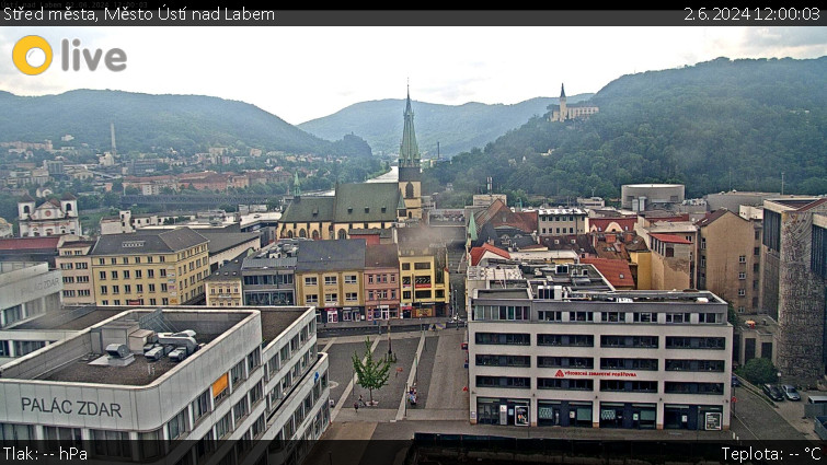 Město Ústí nad Labem - Střed města - 2.6.2024 v 12:00