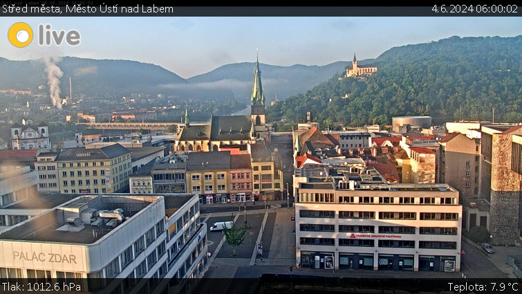 Město Ústí nad Labem - Střed města - 4.6.2024 v 06:00