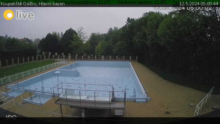 Koupaliště Osíčko - Hlavní bazen - 12.5.2024 v 05:00