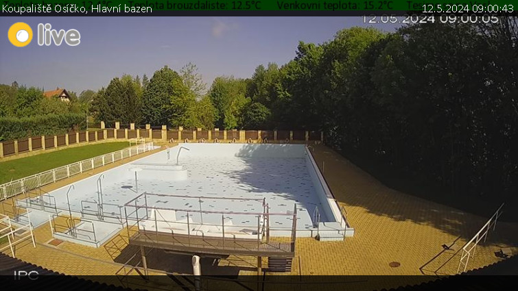 Koupaliště Osíčko - Hlavní bazen - 12.5.2024 v 09:00