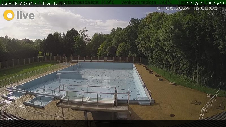 Koupaliště Osíčko - Hlavní bazen - 1.6.2024 v 18:00