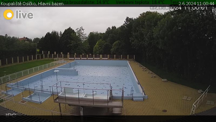 Koupaliště Osíčko - Hlavní bazen - 2.6.2024 v 11:00