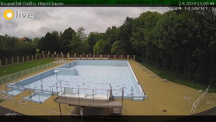 Koupaliště Osíčko - Hlavní bazen - 2.6.2024 v 13:00