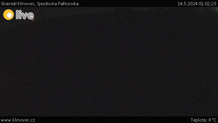 Skiareál Klínovec - Sjezdovka Pařezovka, lanovka CineStar Express - 14.5.2024 v 01:02