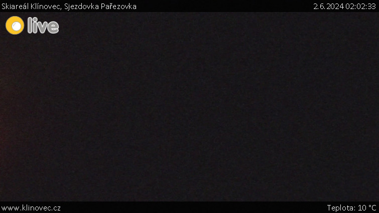 Skiareál Klínovec - Sjezdovka Pařezovka, lanovka CineStar Express - 2.6.2024 v 02:02