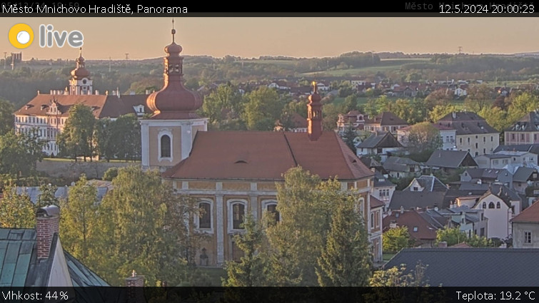 Město Mnichovo Hradiště - Panorama Mnichova Hradiště - 12.5.2024 v 20:00