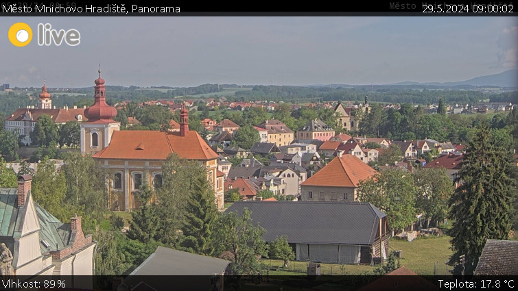 Město Mnichovo Hradiště - Panorama Mnichova Hradiště - 29.5.2024 v 09:00