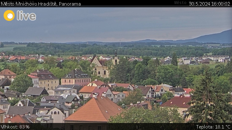 Město Mnichovo Hradiště - Panorama Mnichova Hradiště - 30.5.2024 v 16:00
