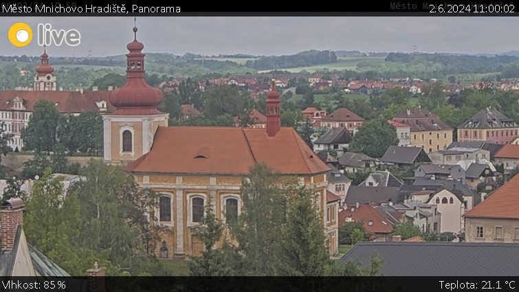 Město Mnichovo Hradiště - Panorama Mnichova Hradiště - 2.6.2024 v 11:00