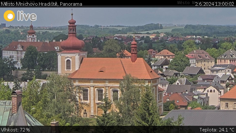 Město Mnichovo Hradiště - Panorama Mnichova Hradiště - 2.6.2024 v 13:00