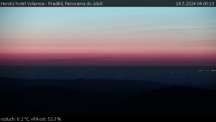 Horský hotel Volareza - Praděd - Panorama do údolí - 14.5.2024 v 04:00