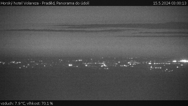 Horský hotel Volareza - Praděd - Panorama do údolí - 15.5.2024 v 03:00