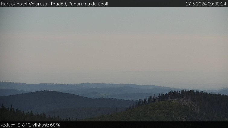 Horský hotel Volareza - Praděd - Panorama do údolí - 17.5.2024 v 09:30