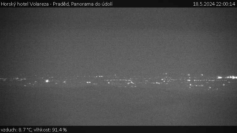 Horský hotel Volareza - Praděd - Panorama do údolí - 18.5.2024 v 22:00
