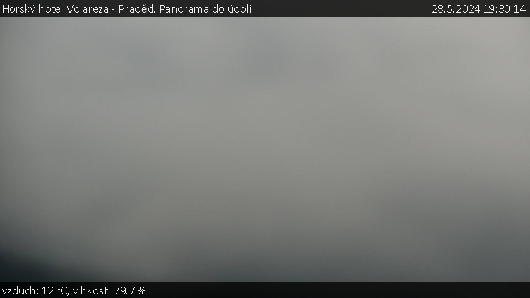 Horský hotel Volareza - Praděd - Panorama do údolí - 28.5.2024 v 19:30