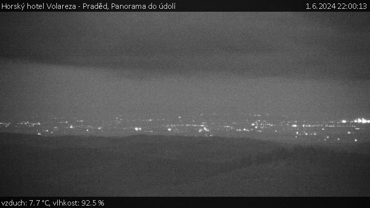 Horský hotel Volareza - Praděd - Panorama do údolí - 1.6.2024 v 22:00