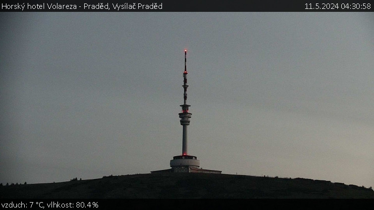 Horský hotel Volareza - Praděd - Vysílač Praděd - 11.5.2024 v 04:30