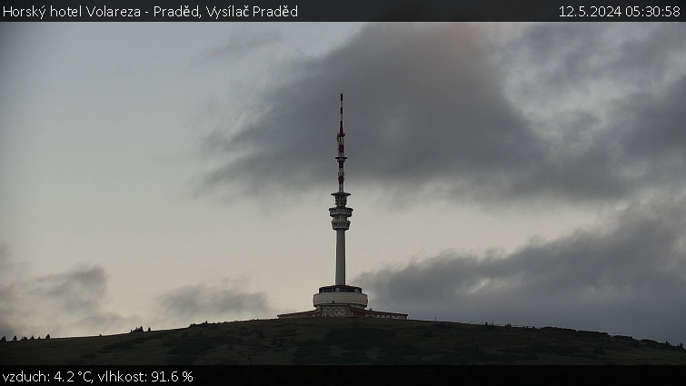 Horský hotel Volareza - Praděd - Vysílač Praděd - 12.5.2024 v 05:30