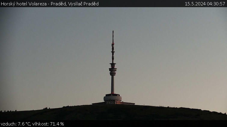 Horský hotel Volareza - Praděd - Vysílač Praděd - 15.5.2024 v 04:30