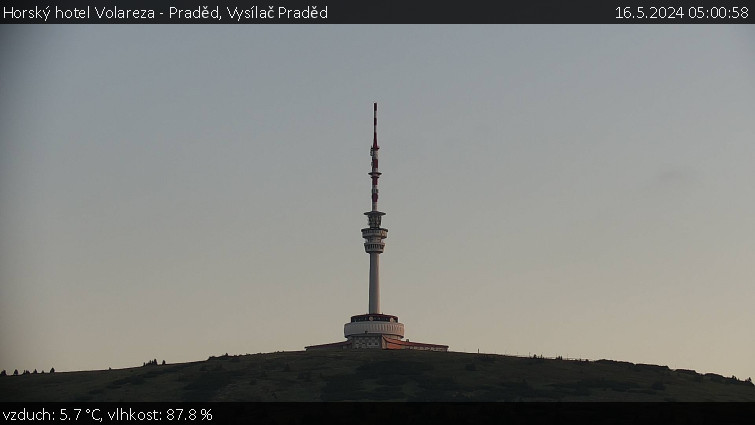 Horský hotel Volareza - Praděd - Vysílač Praděd - 16.5.2024 v 05:00