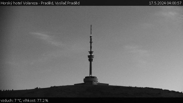Horský hotel Volareza - Praděd - Vysílač Praděd - 17.5.2024 v 04:00