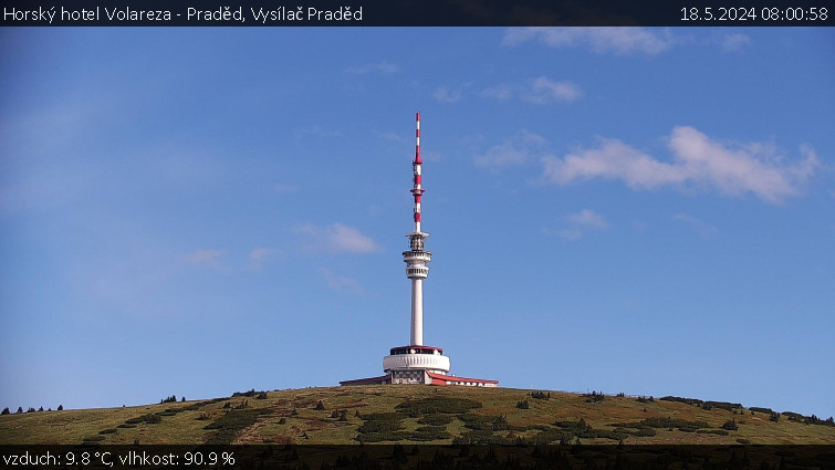 Horský hotel Volareza - Praděd - Vysílač Praděd - 18.5.2024 v 08:00