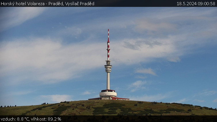 Horský hotel Volareza - Praděd - Vysílač Praděd - 18.5.2024 v 09:00
