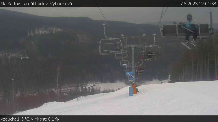 Ski Karlov - areál Karlov - Vyhlídková - 7.3.2023 v 12:01